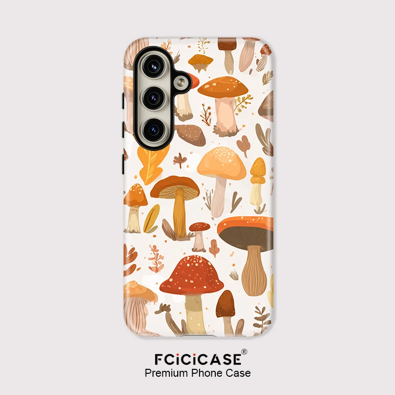 Fcicicase Custodia per telefono modello fungo per Samsung Galaxy A56 A 56 A26 Cover morbida acrilica opaca per Samsung A16 A26 A36 5G