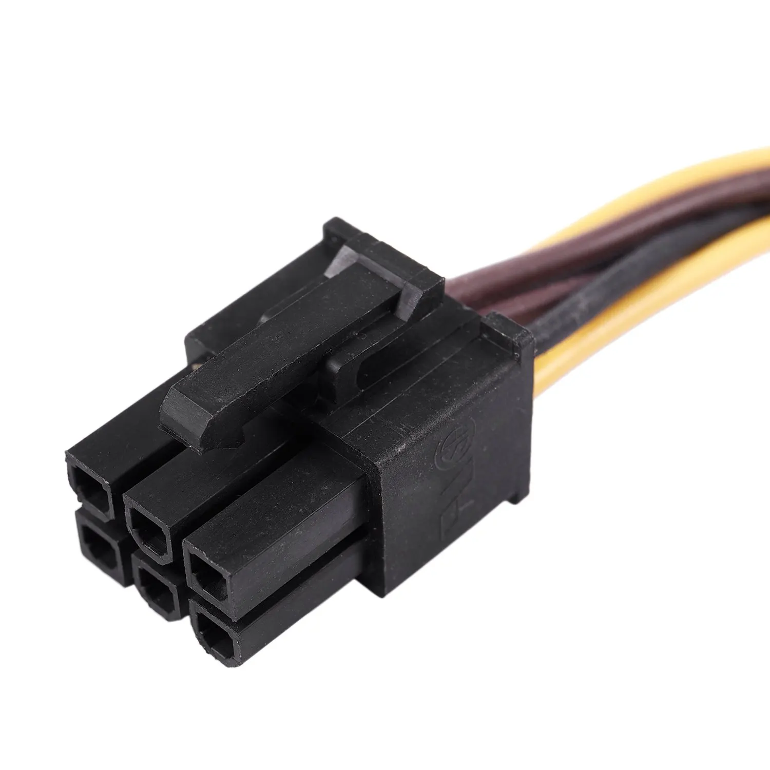 SMIEA A Dual 4-Pin Molex IDE to 6 Pin PCI-E Graphic Card Power Connector Cable Adapter