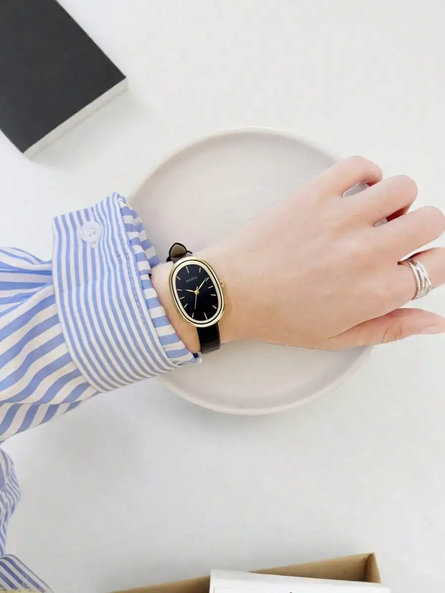 1pc Women's Vintage Minimalist Fashion Quartz Watch With Bar Scale, Suitable For Daily Decoration