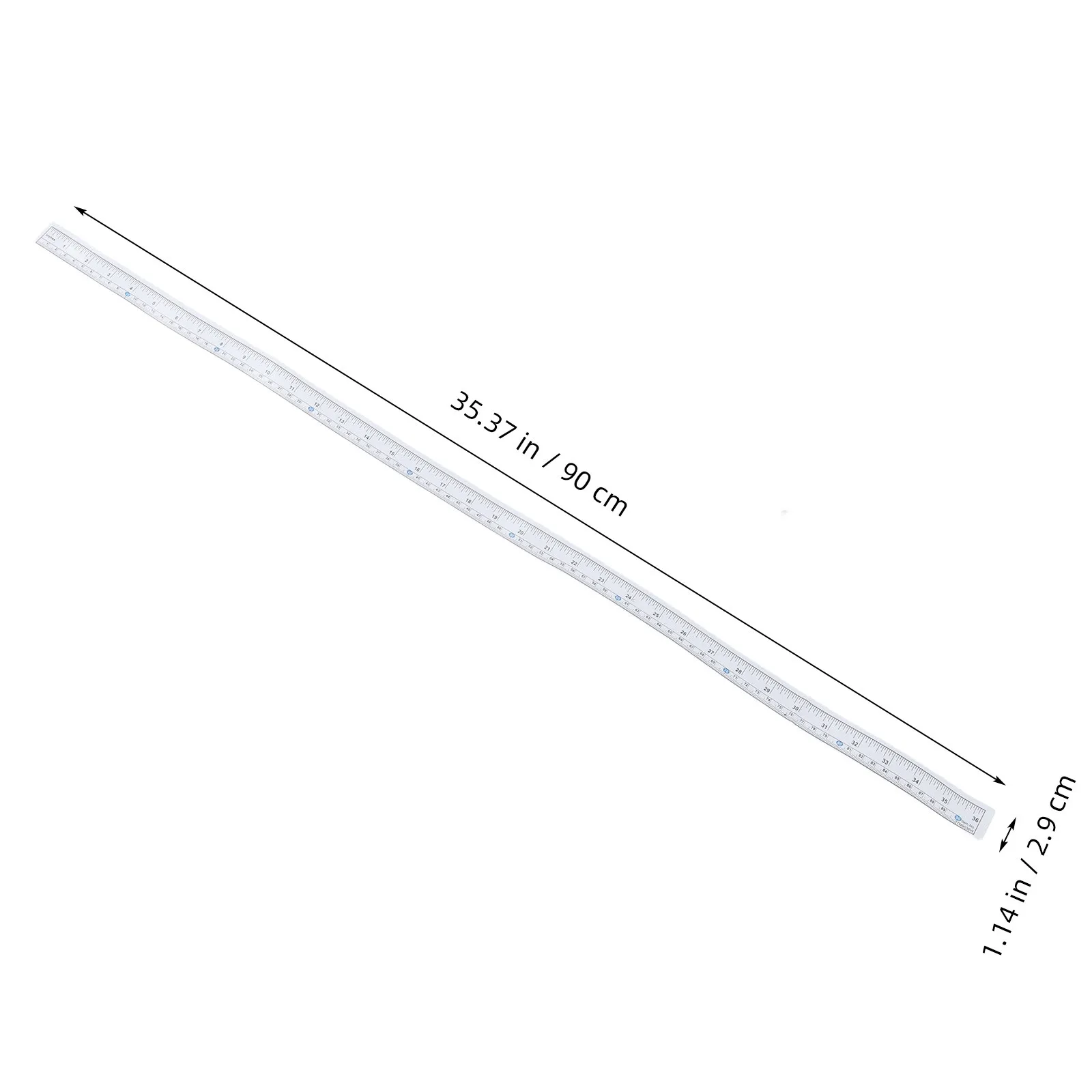 10Pcs Flexible Adhesive Measuring Tape Ruler for Sewing Machine Tables Scale Ruler Tape Peel Stick Workbench Drafting Table view 2