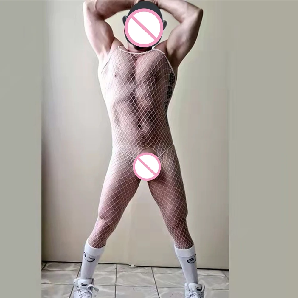 ชุดนอนเซกซี่สำหรับผู้ชายชุดชั้นในตาข่ายเซ็กซี่ที่ไร้เป้าเร้าอารมณ์ชุดบอดี้สูทซีทรูบอดี้สูทเซ็กซี่โป๊สีดำเบบี้ดอลเลนเซเรียคอสตูมโค้งเว้า