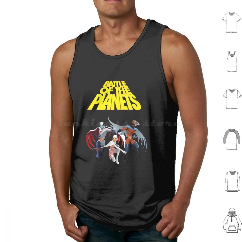 Battle Of The Planets G Force Tank Tops Print Cotton Anime Battleoftheplanets Battle Of The Planets Gatchaman G