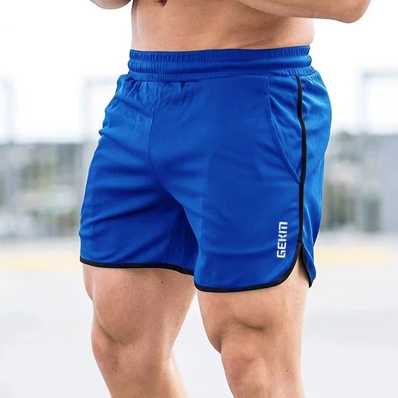 Men\'s Fitness Shorts Summer Fitness Men\'s Breathable Mesh Shorts Speed drying Sportswear Slow Running Beach Shorts Men\'s Sports