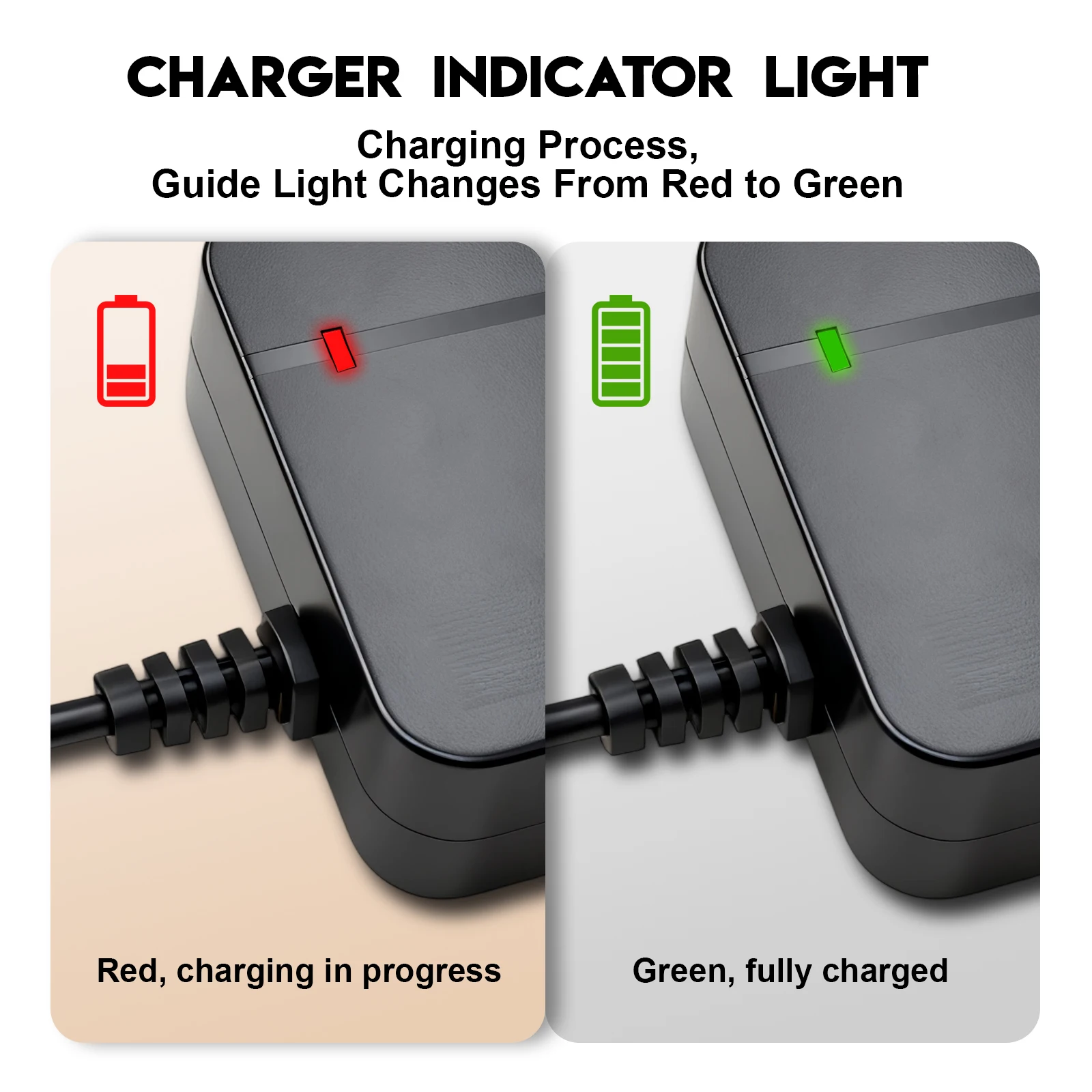42V2A Ebike Charger, suitable for 36V2A lithium battery electric scooter chargers with large EU AC plugs and Bosch connectors
