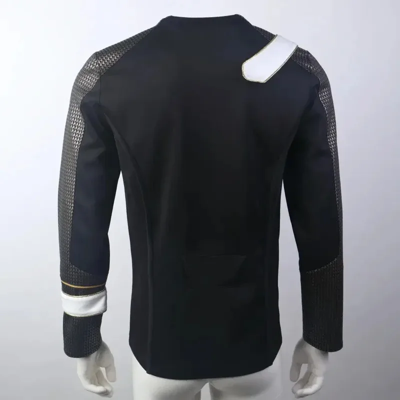 لعوالم جديدة غريبة الكابتن بايك ملم سترة سوداء SNW Starfleet موحدة قمصان تأثيري حلي ؛ 3 ، c'5.b ؛ 8'