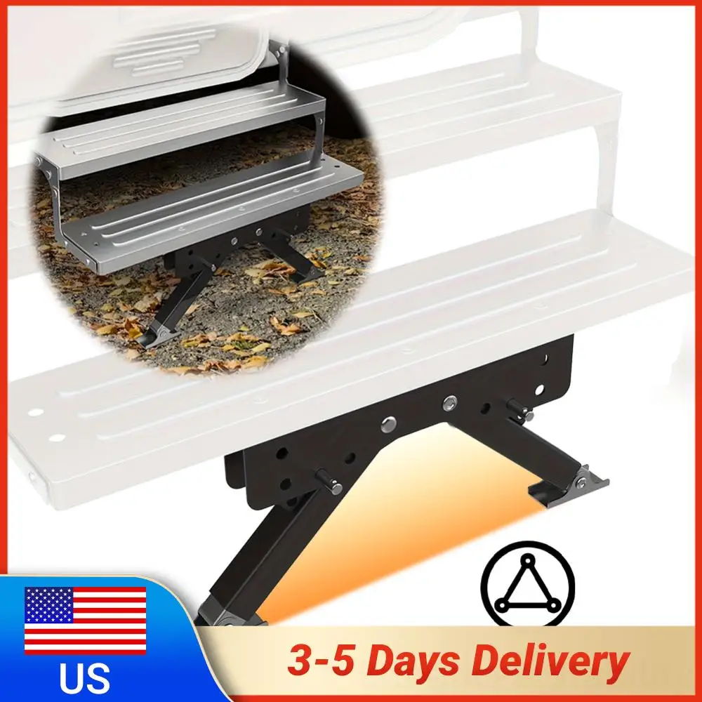 

RV Step Stabilizer Height Ranges From 2.8in To 11.3in RV Folding Foot Stabilizer Foldable Ground Support Jacks RV Accessories