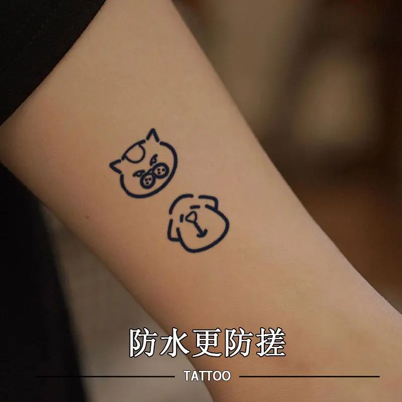 Cute Cartoon Animal Tattoo Sticker For Women Men Waterproof Temporary Tattoo Sticker Body Fake Tattoo Tatoo Festival Tatto Art