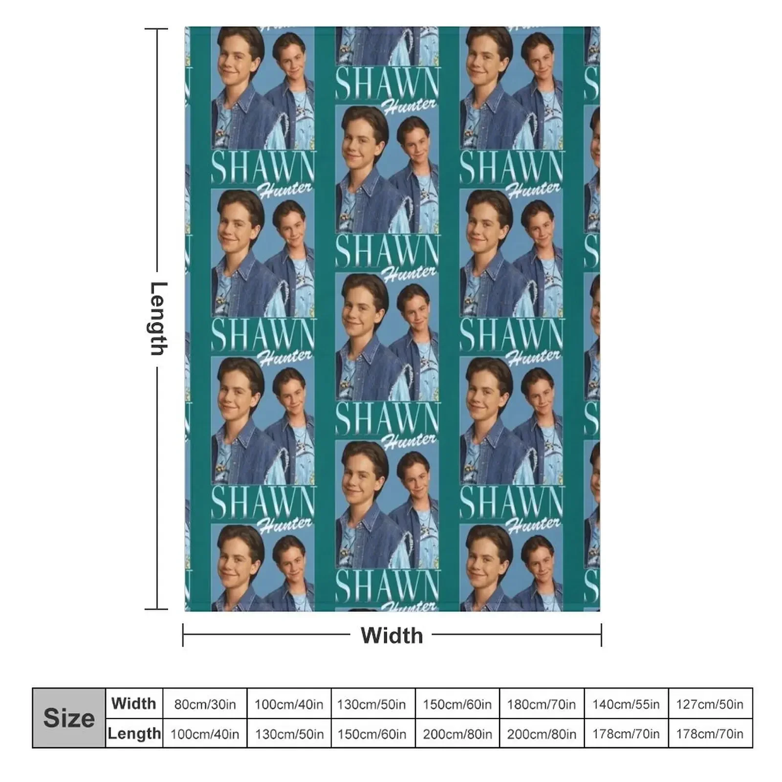 Shawn Hunter - 90_s Style Throw Blanket Multi-Purpose Thin Blankets