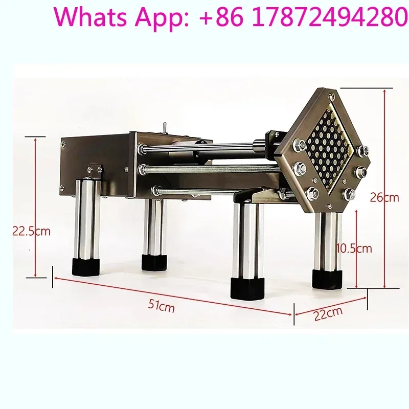 Multigauge Electric Potato Cutter 8-15mm Vegetable Cutting Equipment Dual Voltage 110V 220V