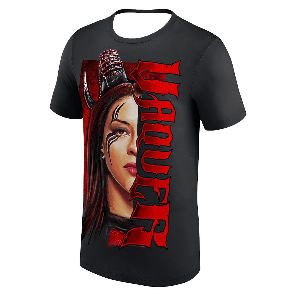 Stephanie Vaquer Split Face T-shirt Crewneck Short Sleeve Polyester Tee Men Women Outdoor Sportwear Tops