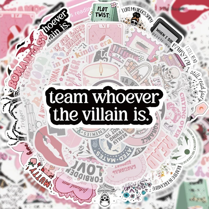 

50 штук мотивационных наклеек для чтения, ярких наклеек, подходят для украшения бутылок с водой, ноутбуков, мобильных телефонов, багажа, скейтбордов, гитар, подарочных коробок, украшений для вечеринок