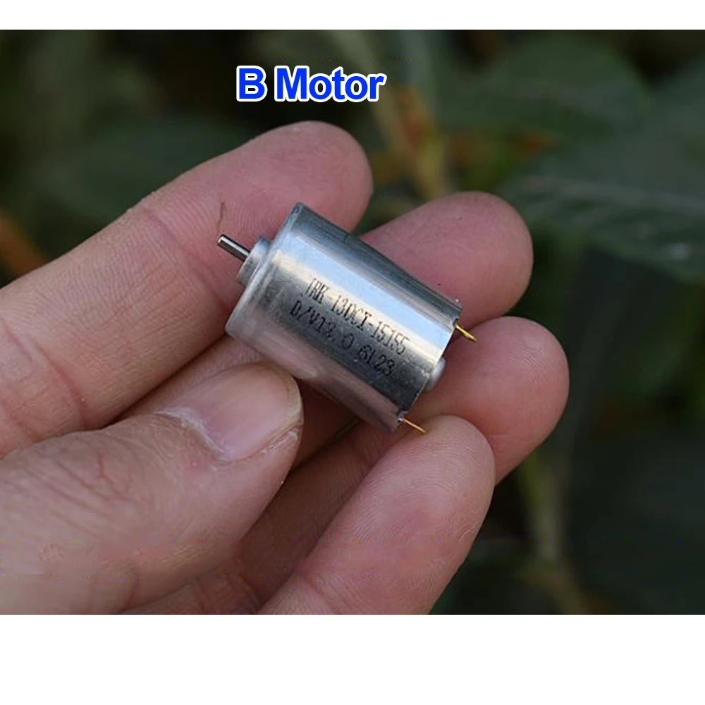 Mini 130 Motor Micro 17mm Round Servo Motor DC Motor DC6V-12V 19600RPM High Speed Carbon Brush Large Torque Motor Robot Steering