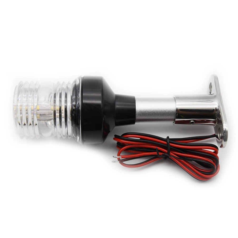 Luce di navigazione a LED pieghevole da 8 pollici Lampada di segnalazione a vela da 360 gradi per luce di ancoraggio di poppa per barche e yacht F