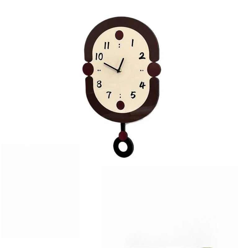 

Swinging wall clock, decorative clock, simple wall-mounted silent clock in the living room