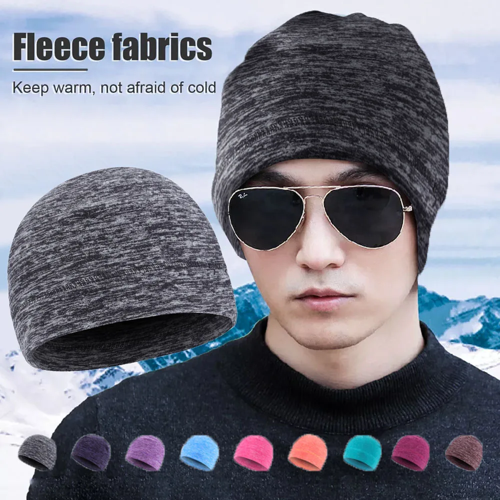 Winter Beanies Hat Polar Fleece Windproof Warm Ear Cover Caps Outdoor Male Ski Cycling Cap for Women Skullies Hats Hip Hop Hats