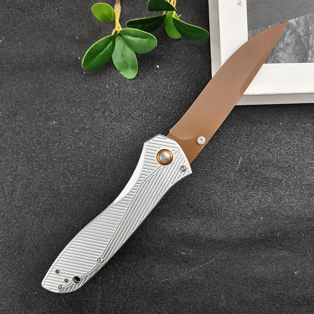 BM 710 Aluminum Alloy Handles Survival D2 Steel Pocket Folding Knife Sharp Portable Outdoor Self Defense Tactical EDC Multitools