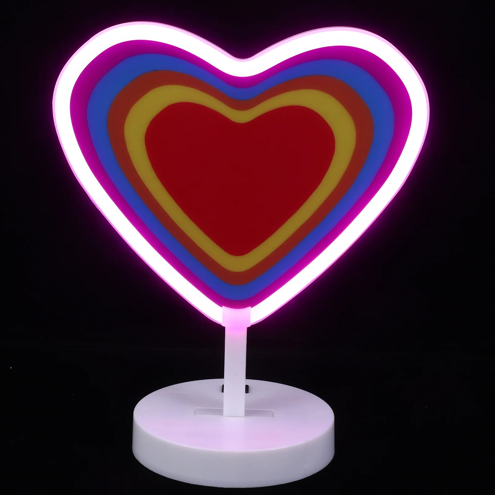 

LED Heart Neon Light Cozy Atmosphere Creator for Bedrooms Living Spaces Perfect for Anniversaries Parties and Daily Decor