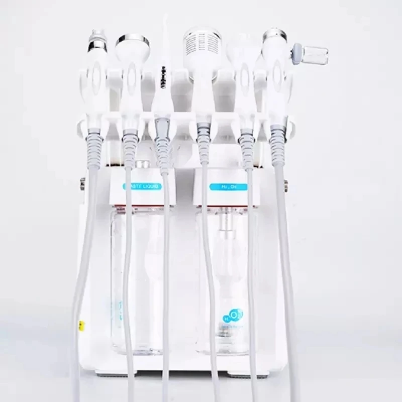 6in1 Hydro Dermabrasion Device Deep Cleans Skin Hydrates Lifts and Rejuvenates Portable Water Oxygen Jet Facial Diamond Peeling