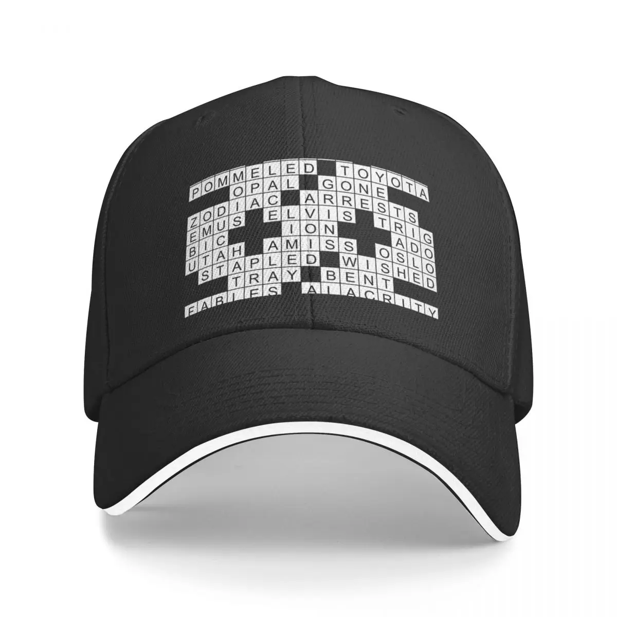 Crossword Puzzle Page with Solutions Baseball Cap Hood New In The Hat Sun Hats For Women Men's