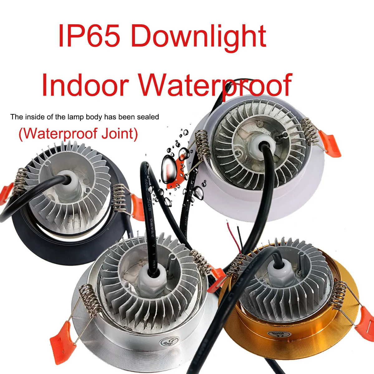 Imagem -06 - Impermeável Varanda Luz Girar Ip66 12v 24v Ip65 Ip67 ao ar Livre Led Downlight Lâmpada do Teto de Parede Regulável Spot Light Ip66