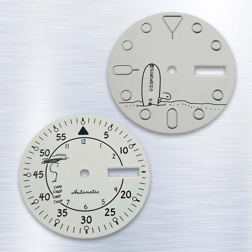 

28.5mm S Logo Dial Cartoon puppy Dial Suitable for NH36 Movement High-Quality Watch Modification repair Accessories