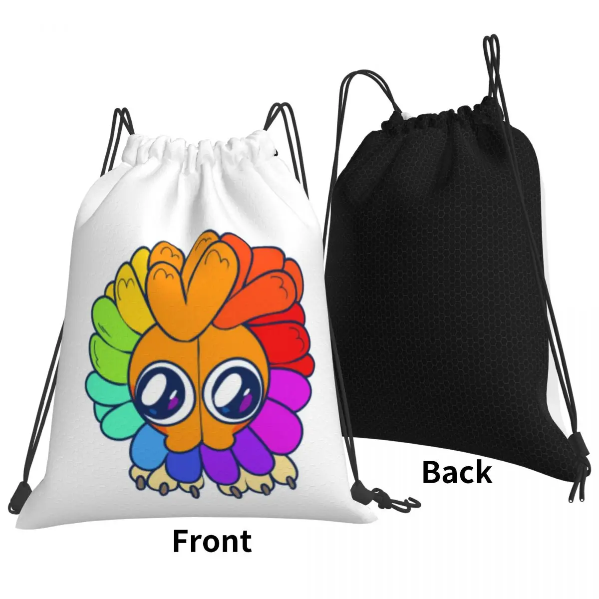 

Funny Yarnaby Plush Critters Backpacks Multi-function Drawstring Bags Shoes Bag Book Bags for Travel School