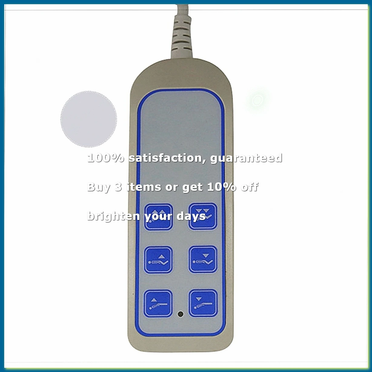 SK-04 Lift Chair Hand Controller IP66 Lifting Bed Remote Control Electric Push Rod Controller with 8 Pin 9 Core Plug