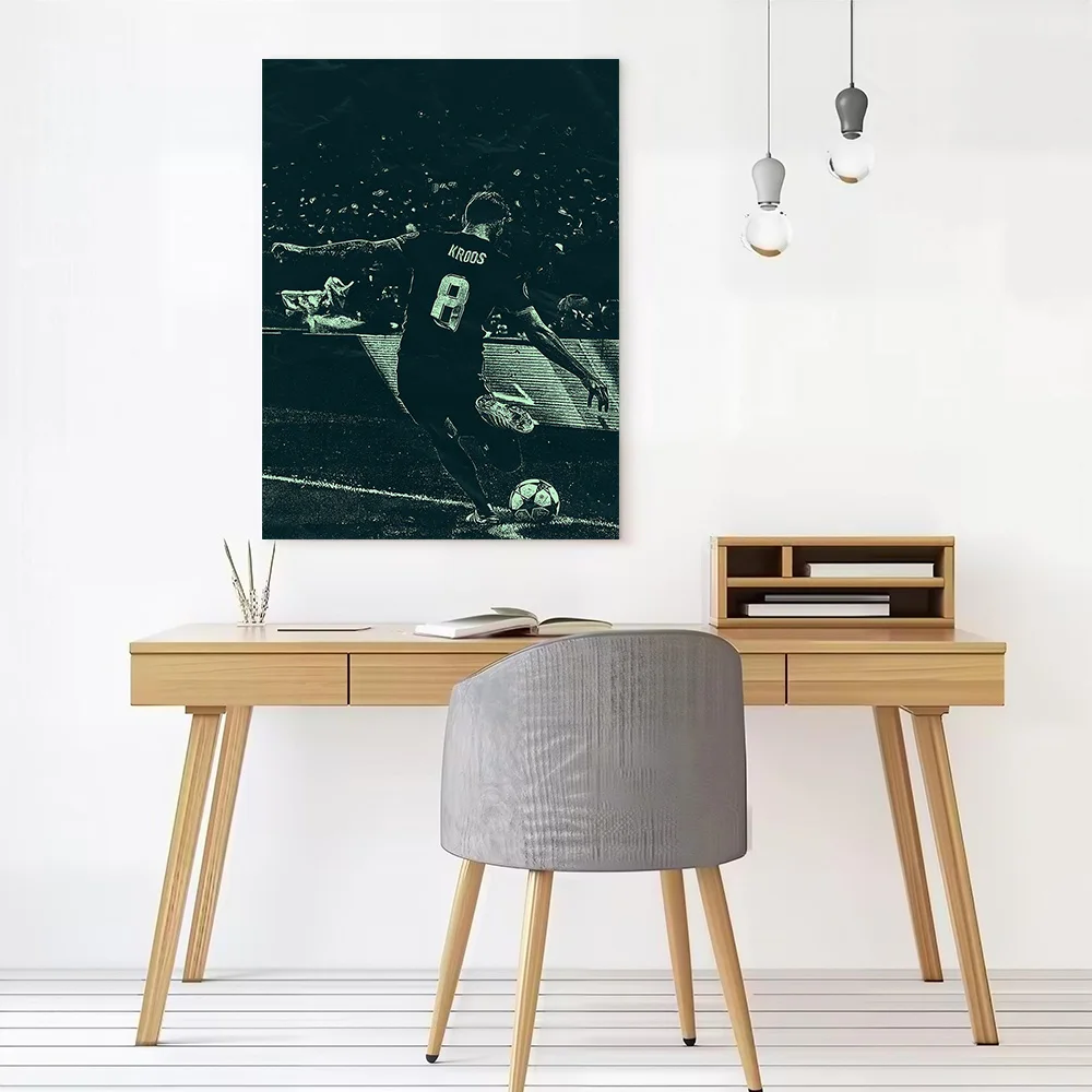 Toni Kroos Soccer Artwork Canvas Poster Customizable Pictures Wall Art Canvas Painting for Wand Deko Room Decorations Decoration