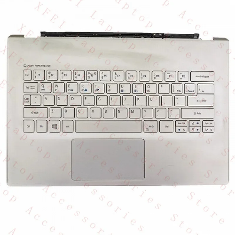 F Silver Palmrest US مع لوحة لمس لوحة المفاتيح لشركة أيسر أسباير S7-392 #1