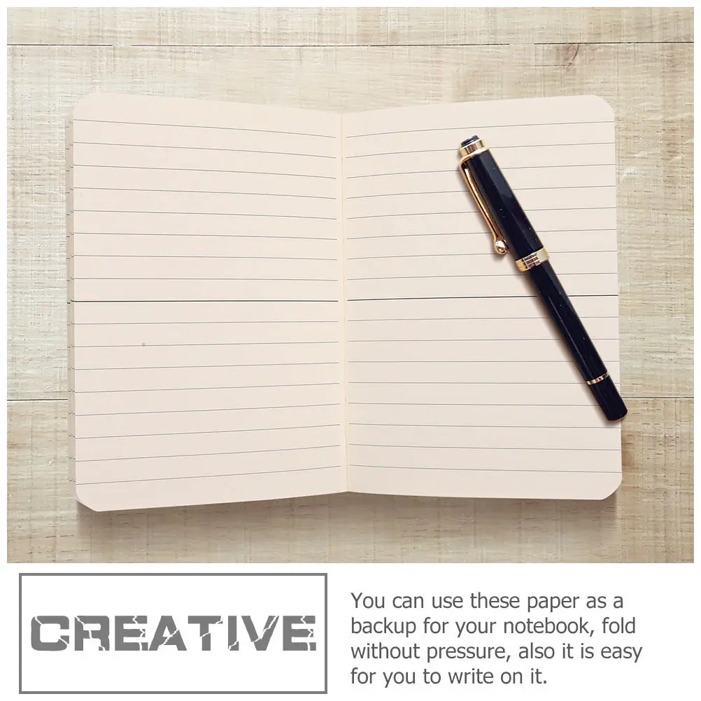 Notebook Refill Paper Lined A5 Bound Replacement Sheets Perfect for Note Taking Planning Writing Experience Best for Fountain