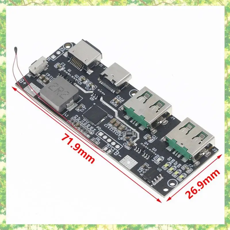 Smart-QC4.0 QC3.0 LED Dual USB 5V 4.5A 22.5W Micro/Type-C USB Mobile Power Bank 18650 Modulo di ricarica Protezione dalla temperatura