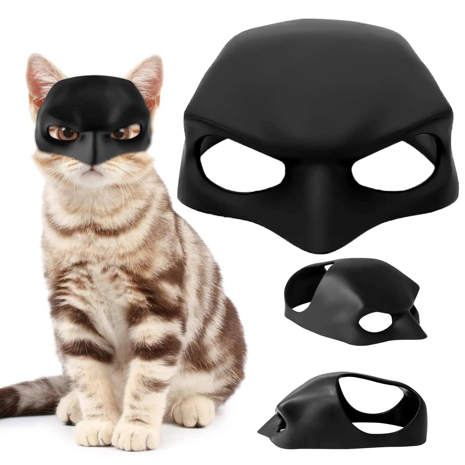 قناع القط التنكري، قبعة القط التنكرية، قناع القطط لحفلات الهالوين، إكسسوارات أزياء القطط المضحكة