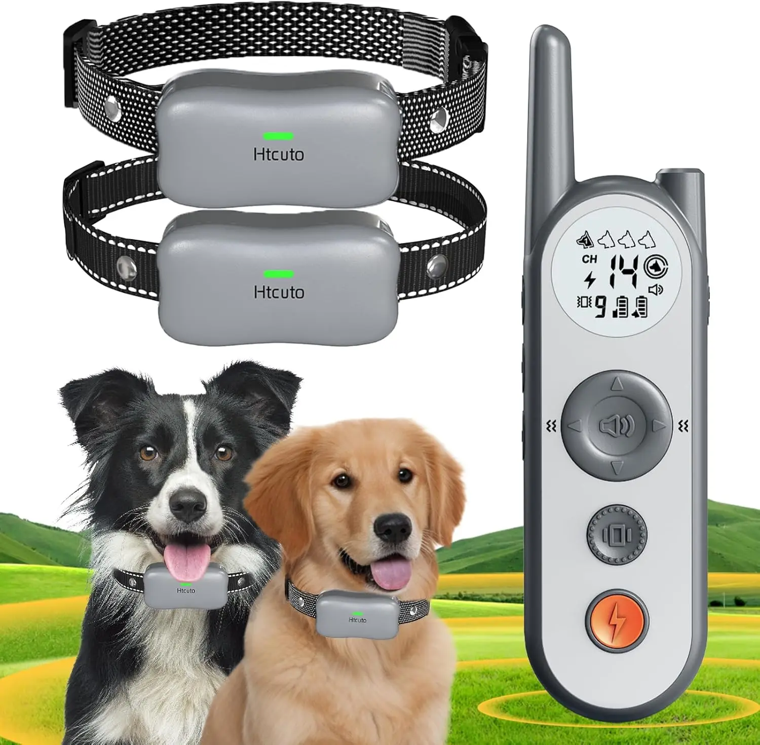 Dog  Electric Fence for Dogs Training Collar with Remote 856 Acre Wireless Pet Fence Outdoor No Wire Circul