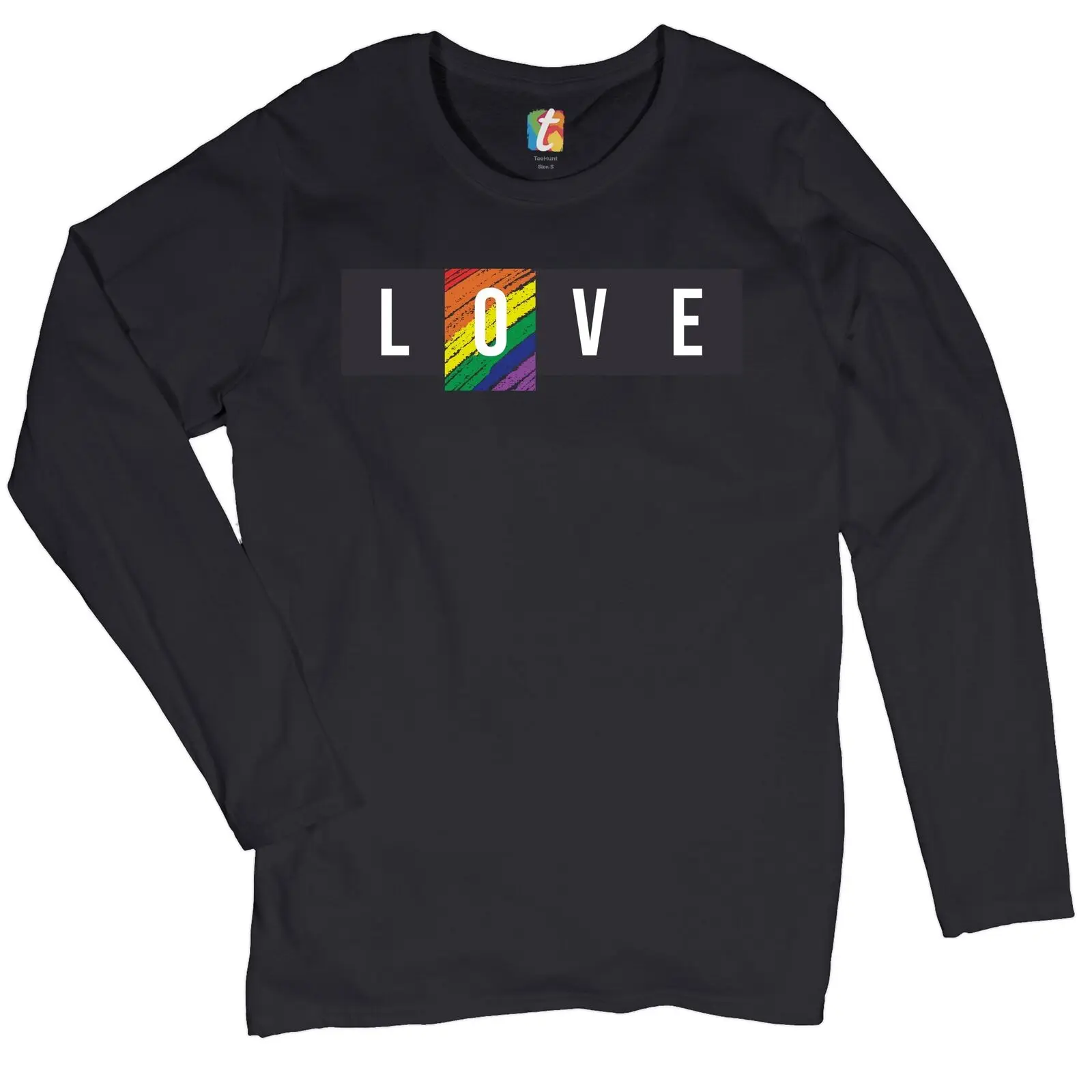 LOVE Women's Long Sleeve T-shirt Gay Pride Rainbow LGBTQ Tolerance Equality