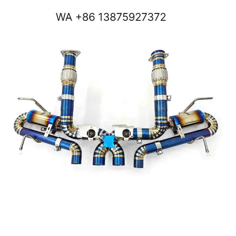 Wmwmnu for 2020+ C8 Z06 High Performance Titanium Valve Exhaust System with Titanium Alloy Muffler