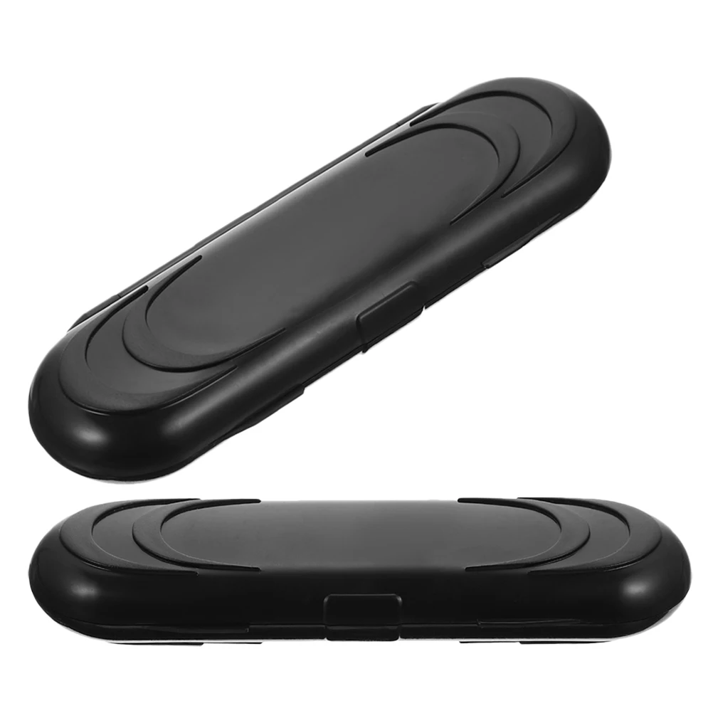 

2Pcs Oval Arrowhead Storage Case Portable Hard Plastic Carrying Holders Secure Lock Multi-Functional Small Item Organizer Box