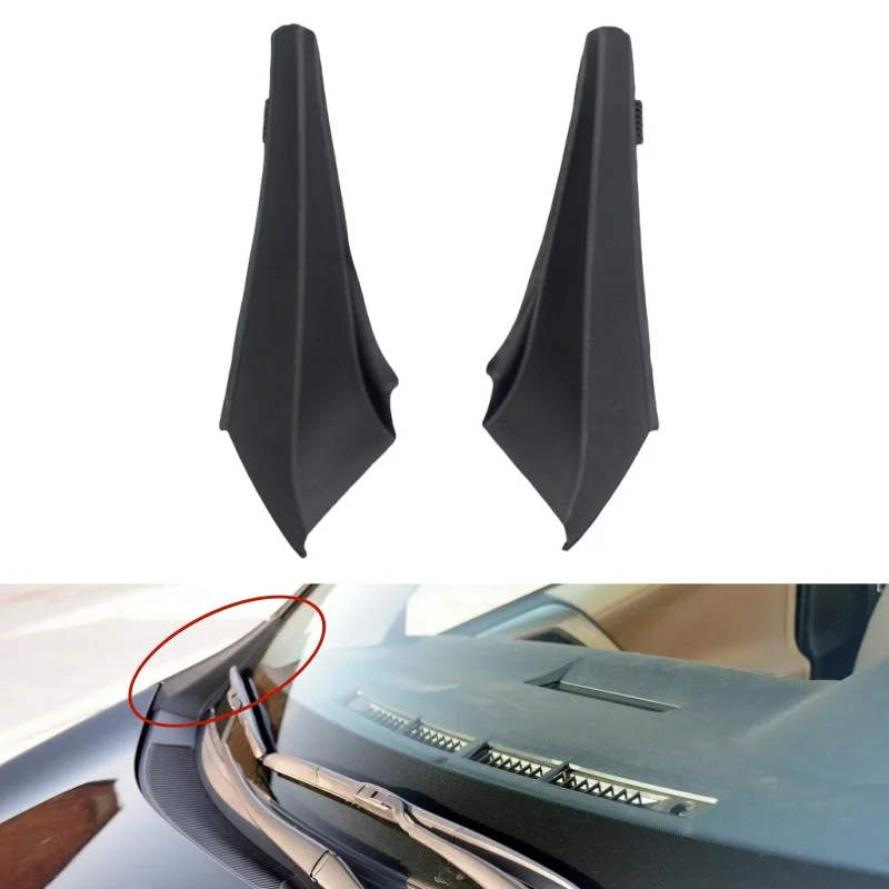 Car Front Windshield Wrap Corner Trim Wiper Cowl Side Trim Cover Lid Cap For Toyota RAV4 XA40 2013 2014 2015 2016 2017 2018