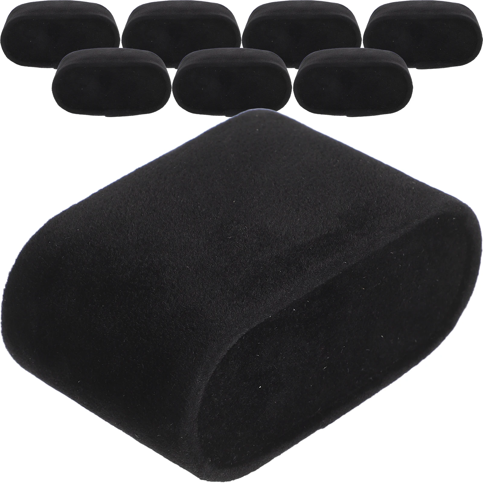 

8 Pcs Watch Pillow Small Chain Band Black Bracelet Display Lightweight Quality Materials Jewelry Stand DIY Decor