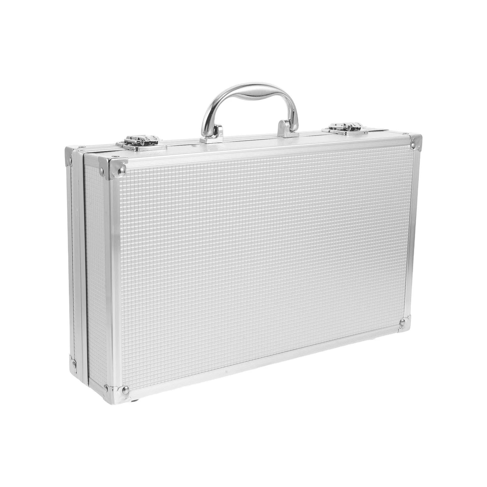 

2pcs 2-Slot Aluminum Alloy Microphone Storage Case Portable Wireless Mic Carry Case For Ktv Outdoor Events, Multi Mic Holder,