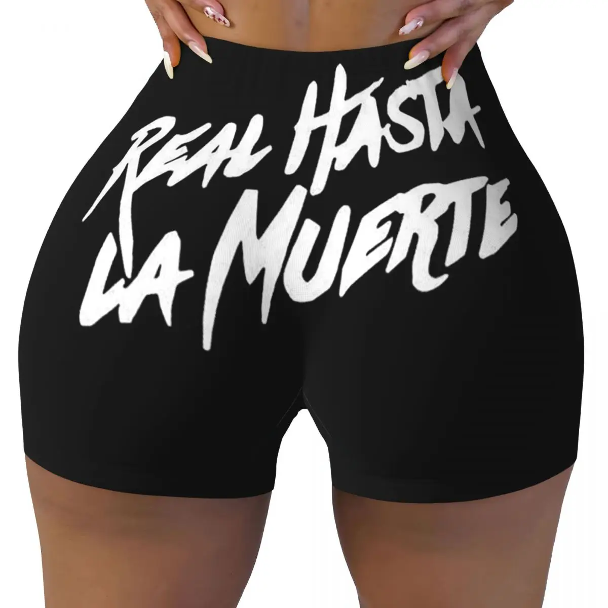 Custom Anuel AA Yoga Shorts Women Gym Workout Running Athletic Volleyball Biker Shorts