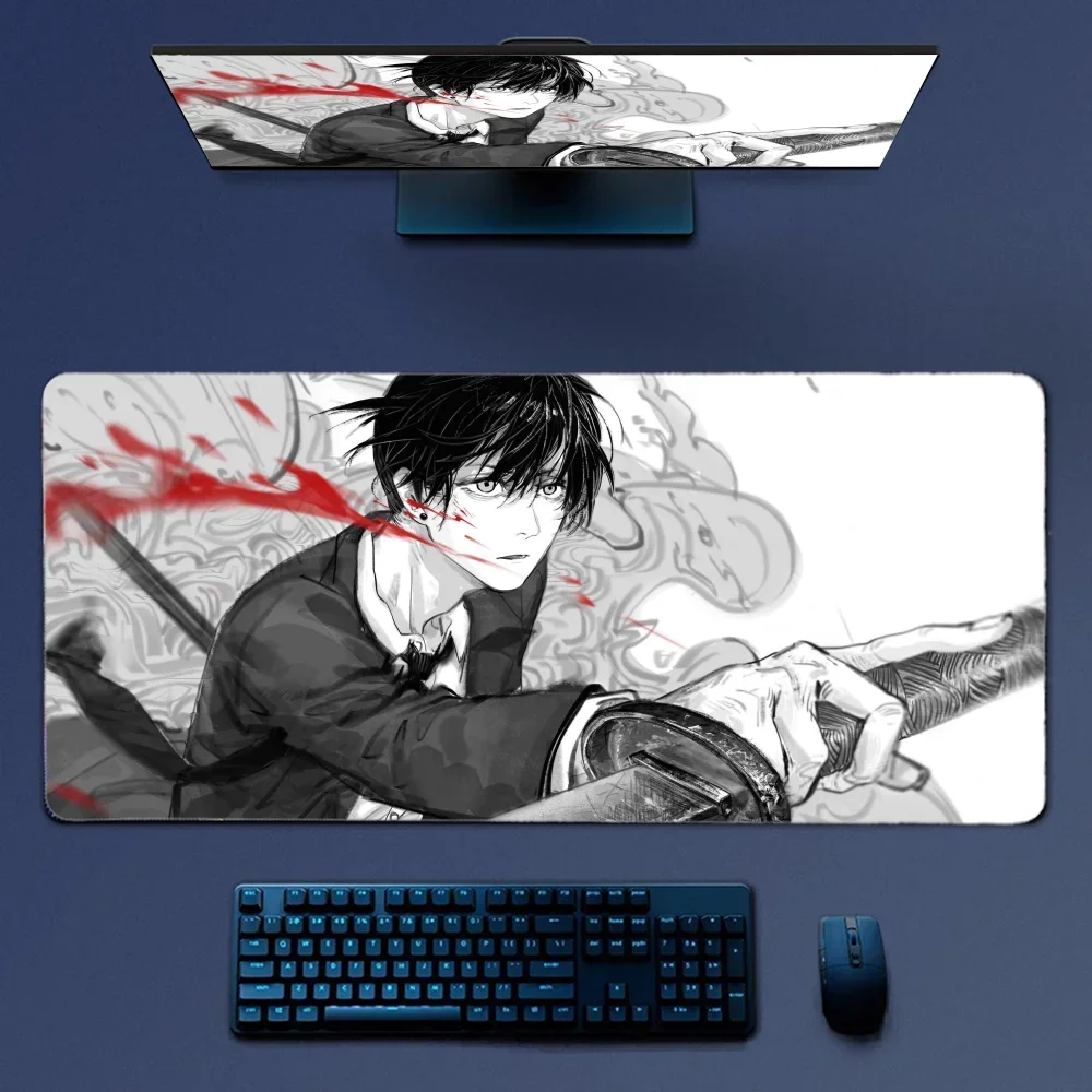 Chainsaw Man Hayakawa Aki Mousepad Large Gaming Mouse Pad LockEdge Thickened Computer Keyboard Table Desk Mat