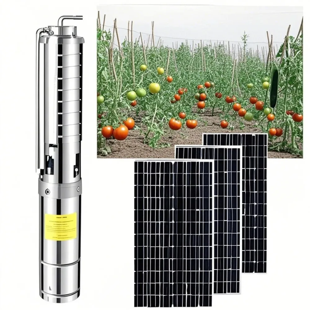 أو الري مع وحدة تحكم مدمجة ومحرك مملوء بالماء، طول كابل قابل للتخصيص، مضخة مياه تعمل بالطاقة الشمسية بدون فرش تيار مستمر f