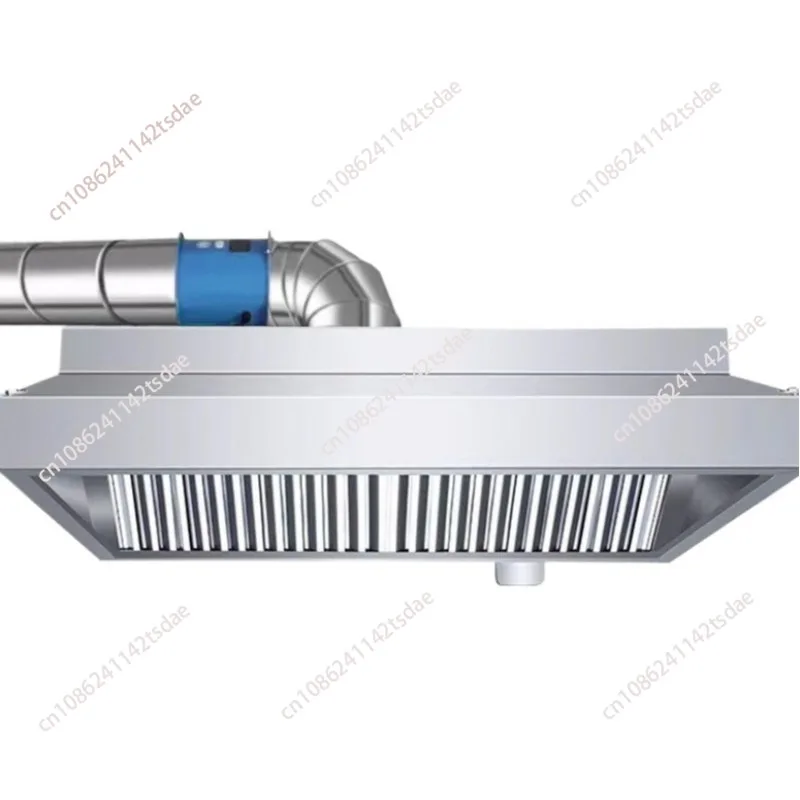 

Commercial Stainless Steel Range Hood, Large Air Volume Silent Exhaust Fan for Hotel Kitchen & Rural Stove