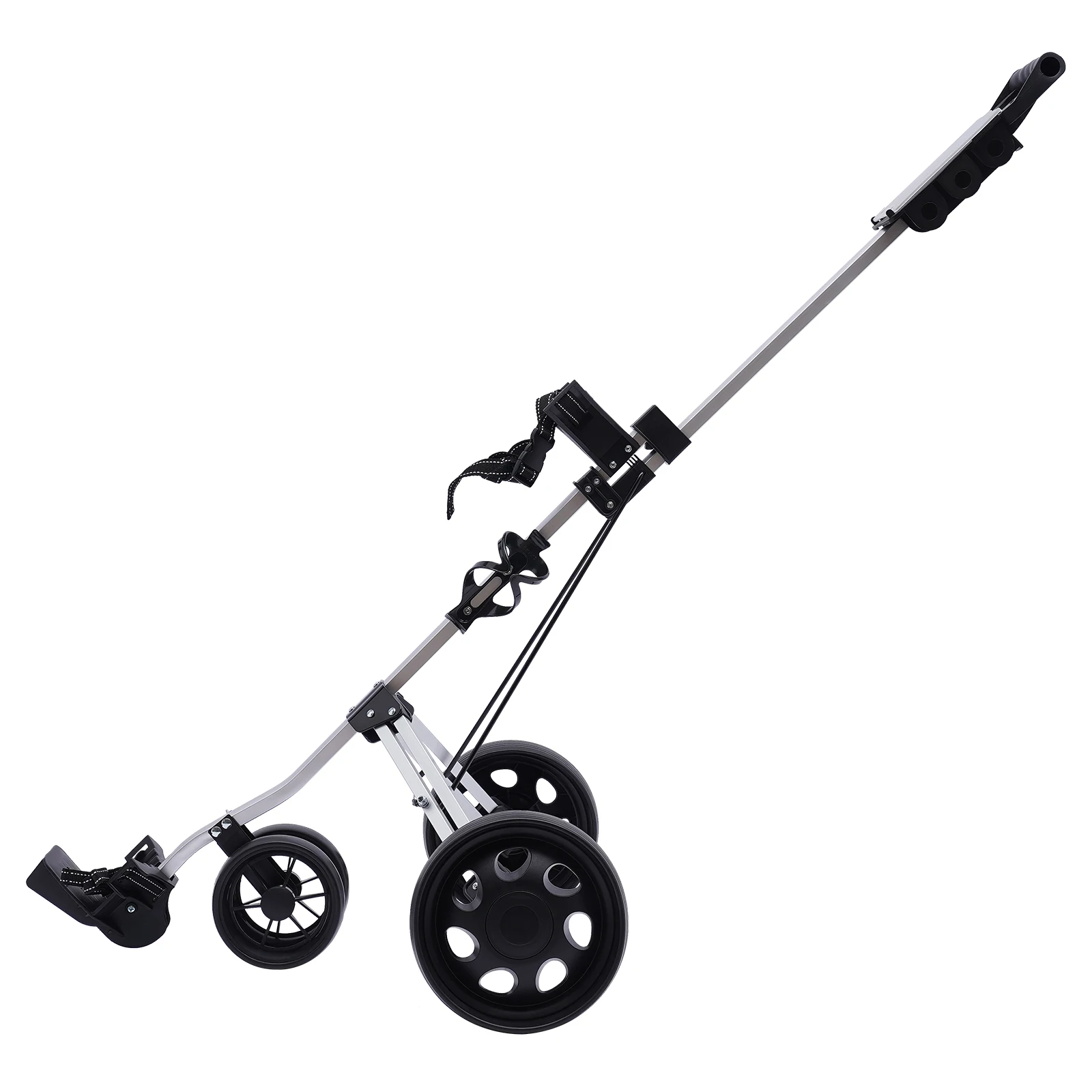 Carro de Golf plegable de 3 ruedas multifuncional Unisex, carrito de Golf portátil ligero antioxidante con tarjeta puntuación de pie y freno