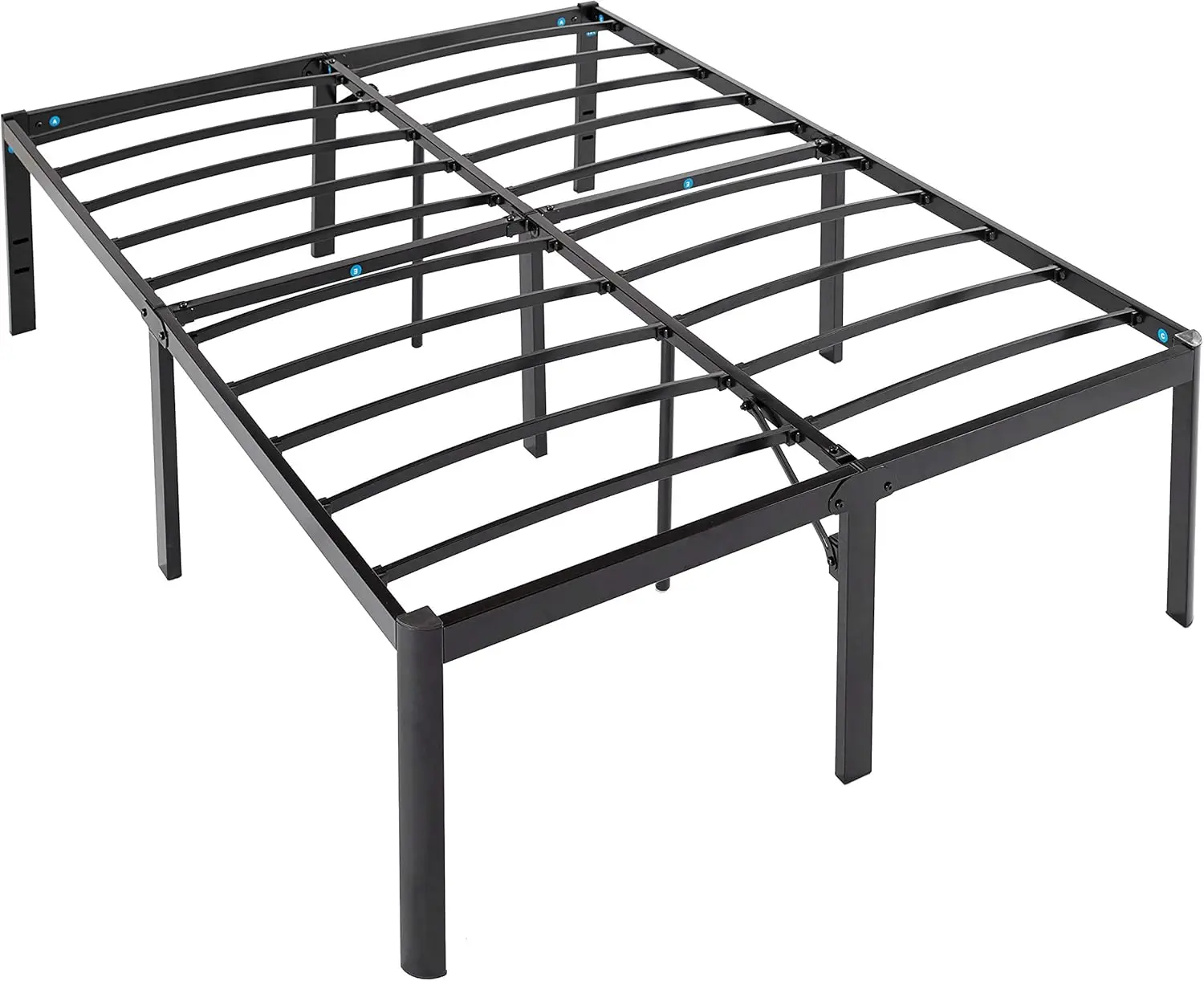 No Box Spring Needed Heavy Duty Non Slip Bed Frame with Steel Slats, Easy Assembly, 74.61 x 53.54 x 18.07 in, Full