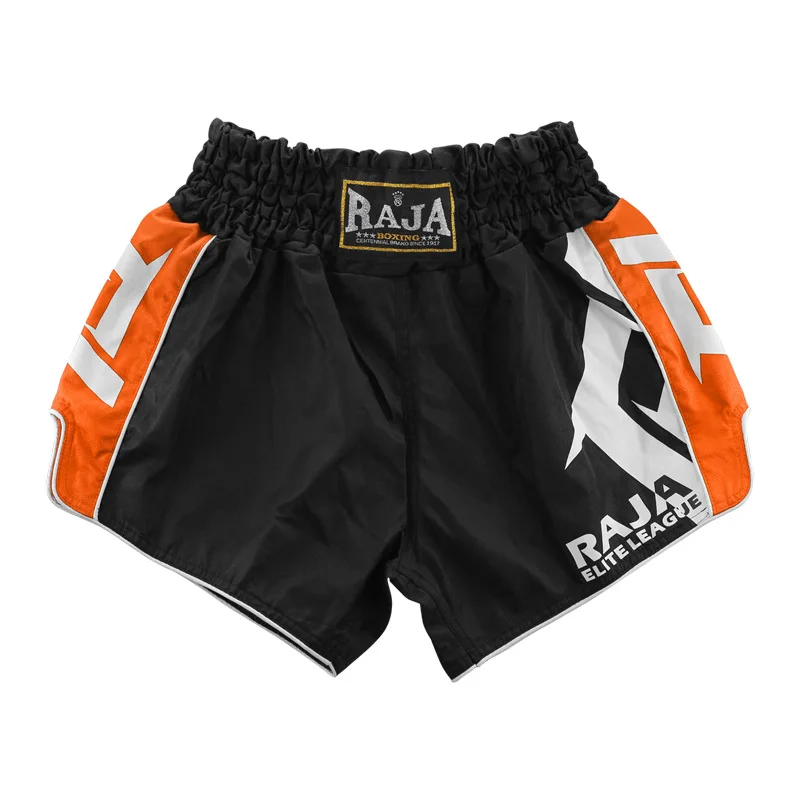 RAJA Boxing Shorts for Boxing Training Fitness Gym Fight MMA Mauy Thai Kickboxing Trunks Clothing
