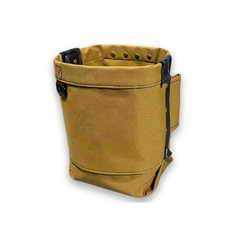 Adjustable Canvas Tool Pouch for Belt Mounting with Multiple Pockets to Tool Carrying for Contractors and DIY Users