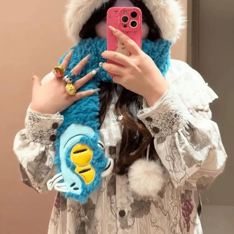 Kawaii Gary Sciarpa di Peluche Del Fumetto Sveglio Pazzo Zootopia 2 Circostante Gary Serpente Sciarpa Blu Caldo Ragazza Regalo Di Compleanno Alla Moda