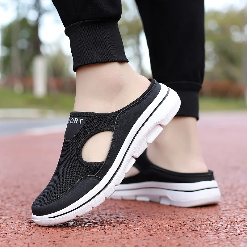 Fashionable Sports Shoes Casua Barefoot Shoes Women Wedge Men's Tennis On Offer Half Summer Men's Sneakers Husband Tennis Wedge