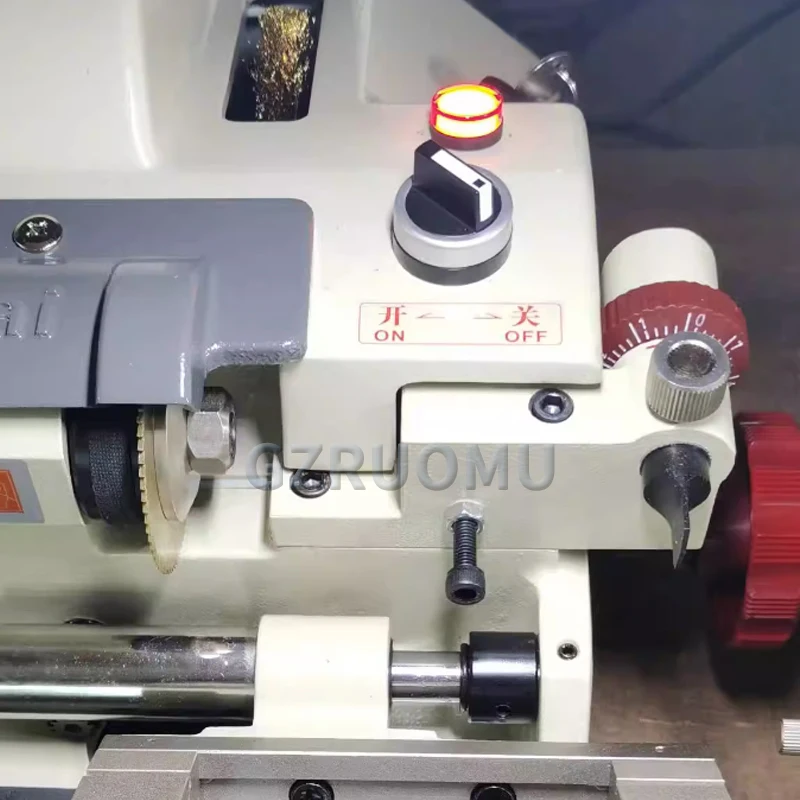 

120W Manual Knife Feed Horizontal Key Machine 100F1 Double Head Precise Folding Key Tool Without Diamond Clamp